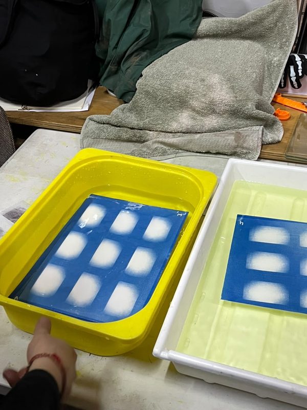 Lavado de fotogramas expuestos